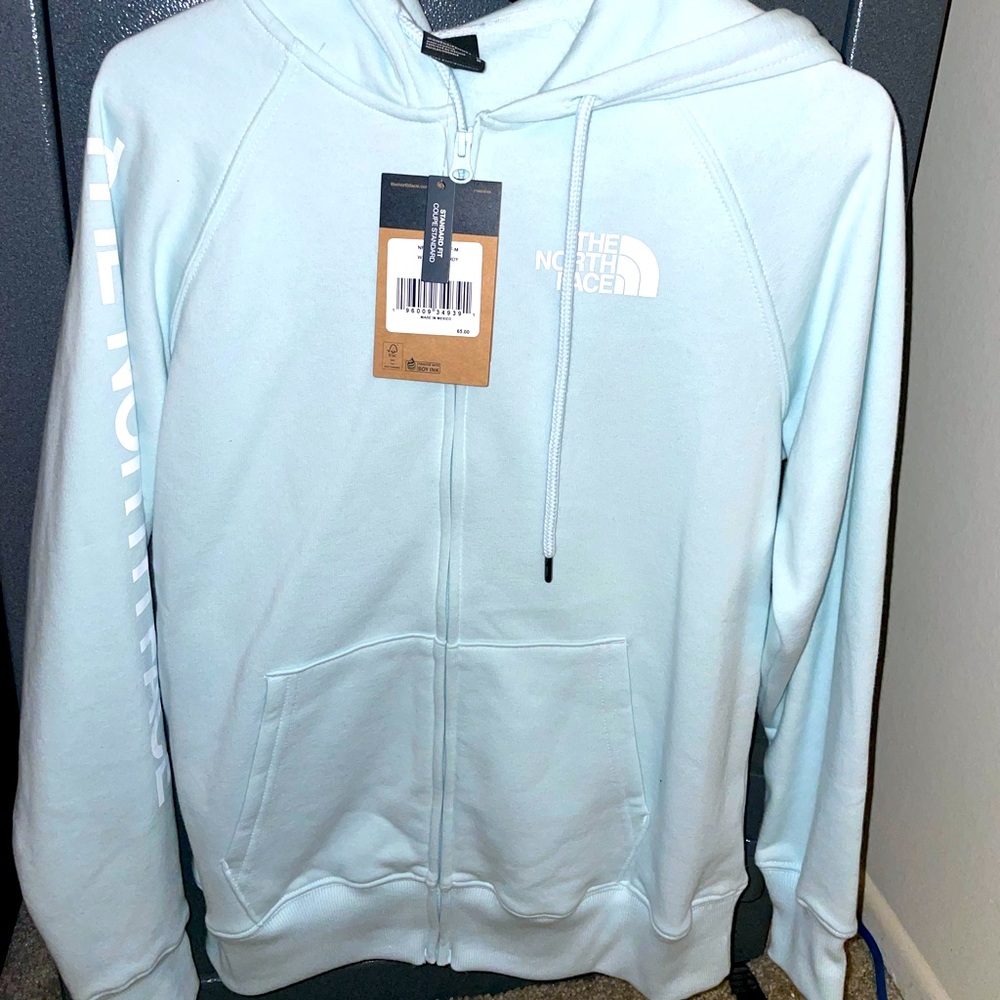 North face zip up sweater